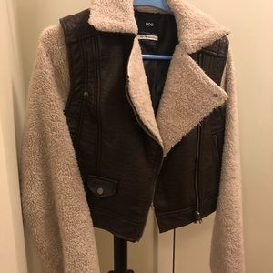 Urban Outfitters BDG faux shearling leather jacket